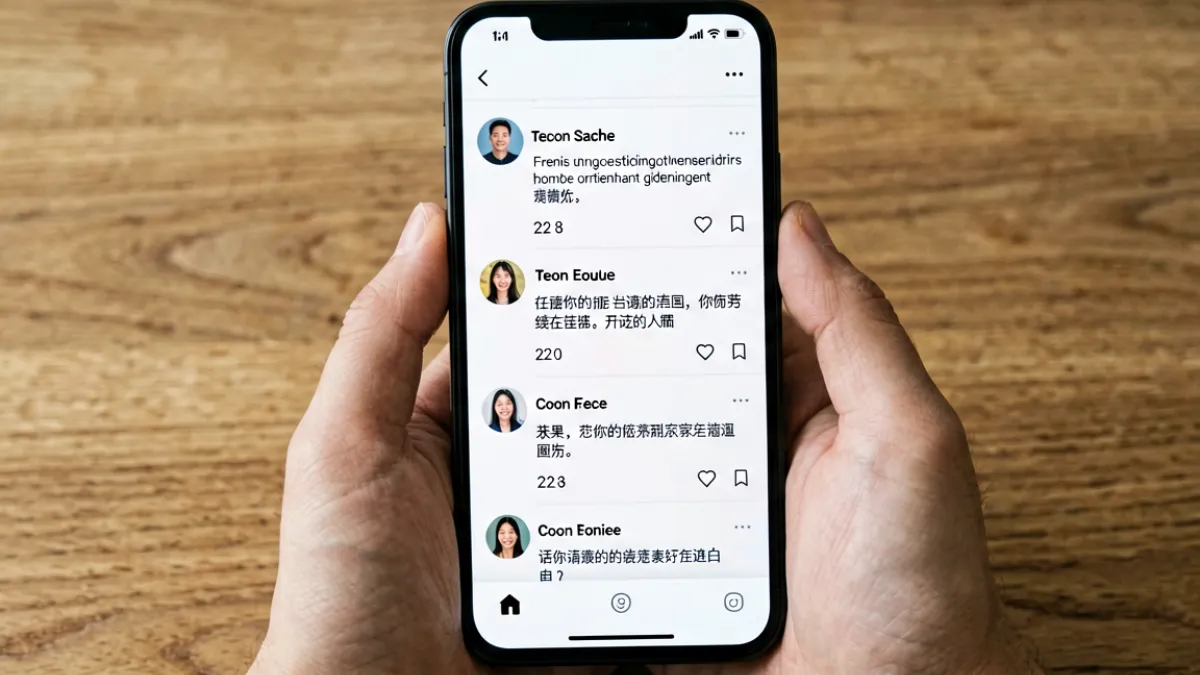 网友在手机上刷美女被操相关短评卡片，竖屏界面显示多条热议留言与点赞数